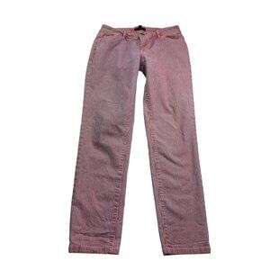 Forever 21 Womens Striped Skinny Jeans Size 26 Blue Orange